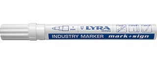 Industrie markeerstift 2-4mm wit