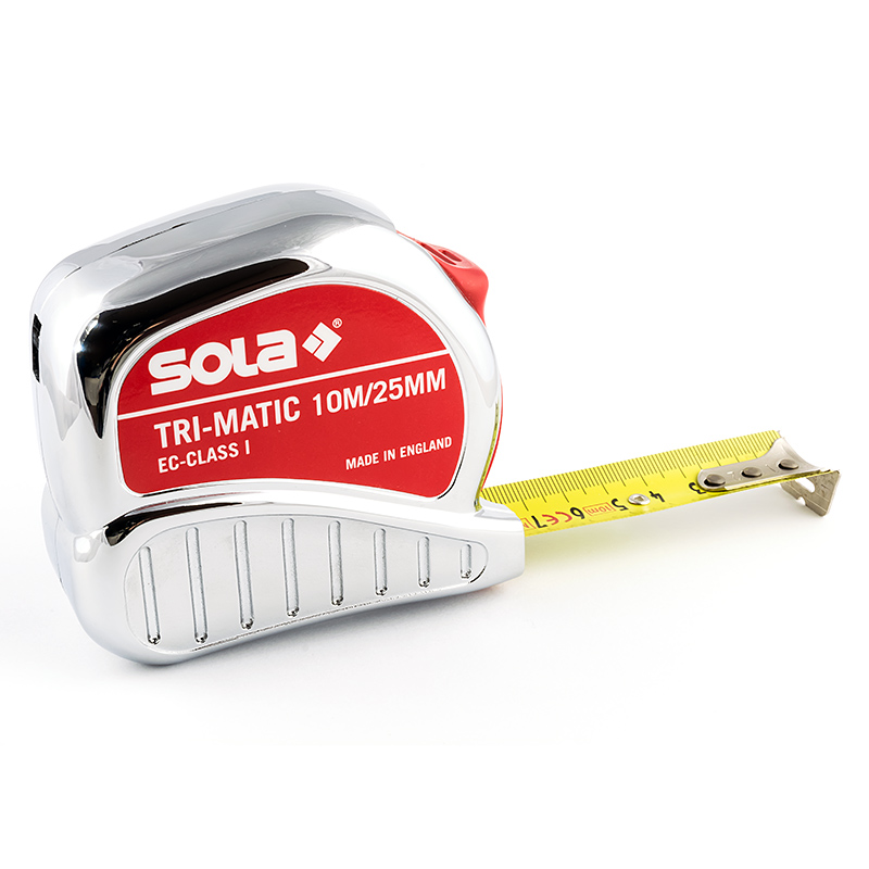 Tape measure SOLA Tri-Matic, 10 meters