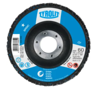 Flap disc* 125x22x23 - K60, per box of 10 pieces - BASIC