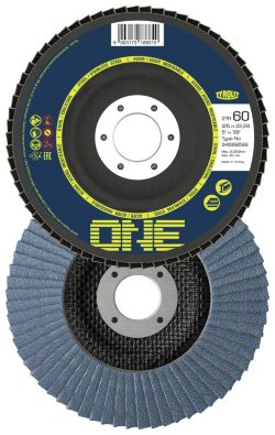 ONE flap disc 115x22x23, per box of 10 pcs.