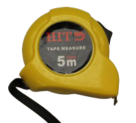 HIT tape measure 5 meters, yellow