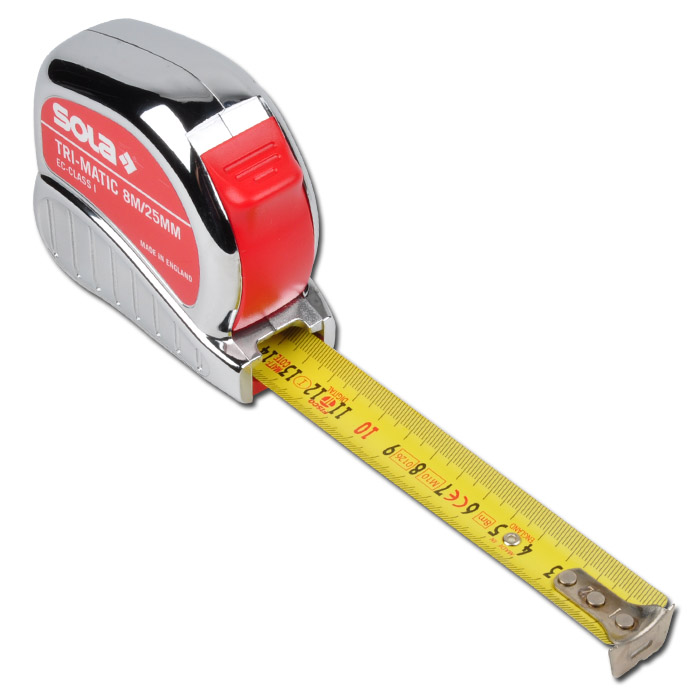 Bandmaß SOLA Tri-Matic, 8 Meter