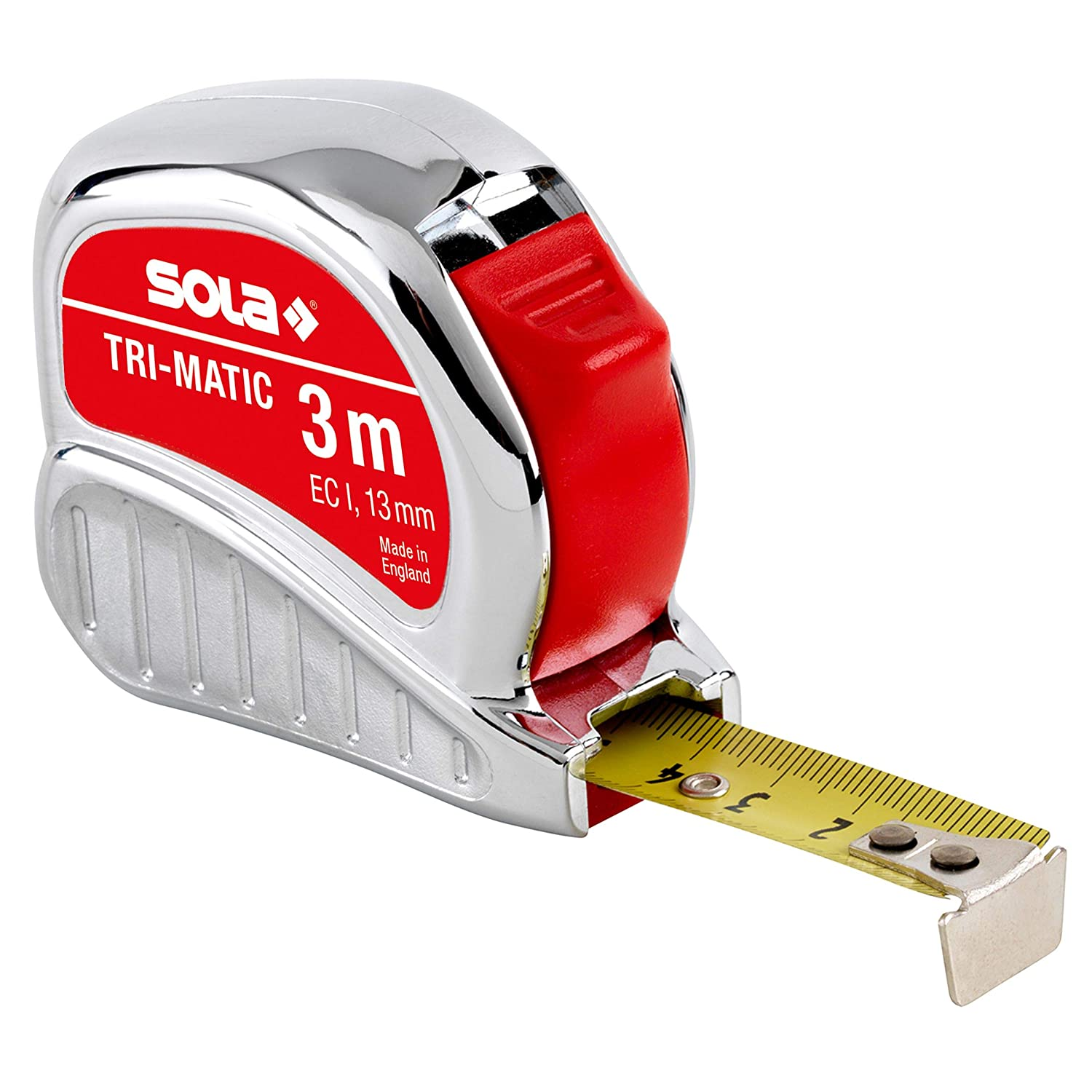 Tape measure SOLA Tri-Matic, 3 meters