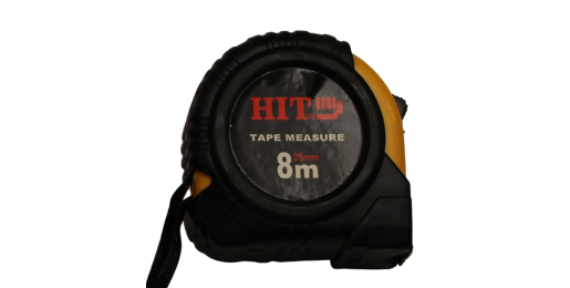 HIT tape measure 8 meters with rubber housing
