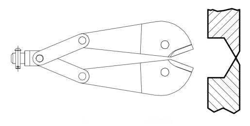 Schneidkopf Pneumatischer Stahlschneider MRC10-B