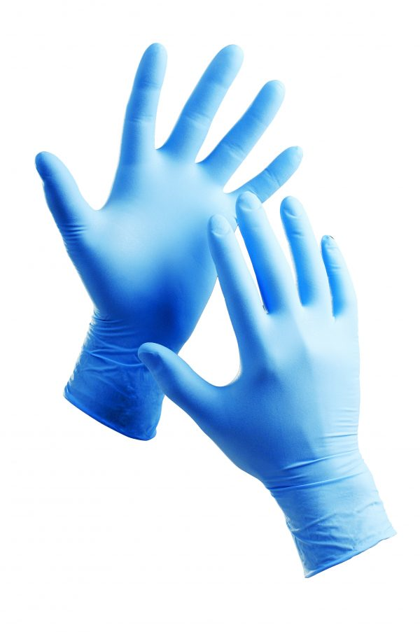 Nitril Handschuh (blau), Größe 9/L