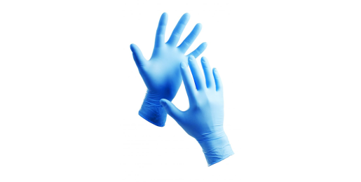 Nitril Handschuh (blau), Größe 9/L