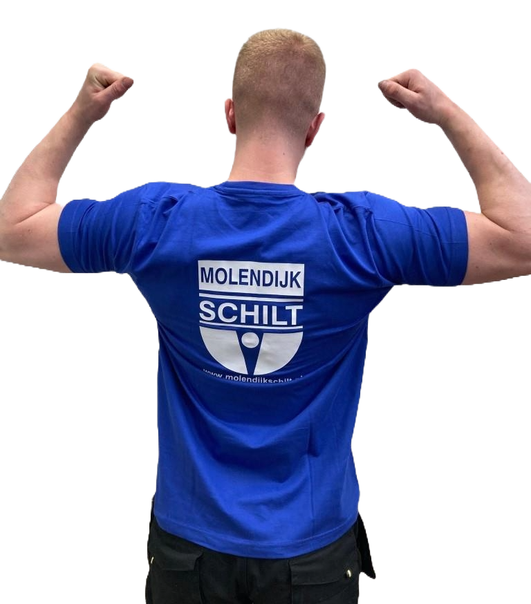 T-Shirt Molendijk Schilt, blau, Größe M