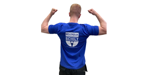 T-Shirt Molendijk Schilt, blau, Größe XL