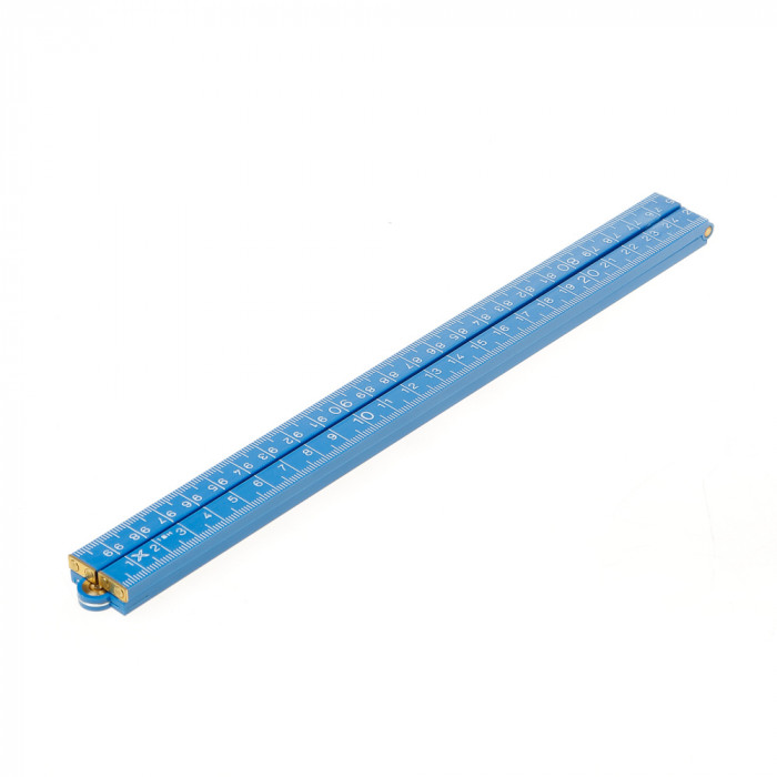 Kunststoff Zollstock blau, 1 Meter, Preis pro Stück