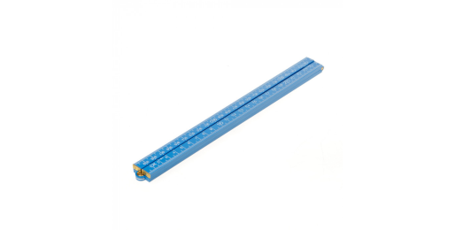 Kunststoff Zollstock blau, 1 Meter, Preis pro Stück