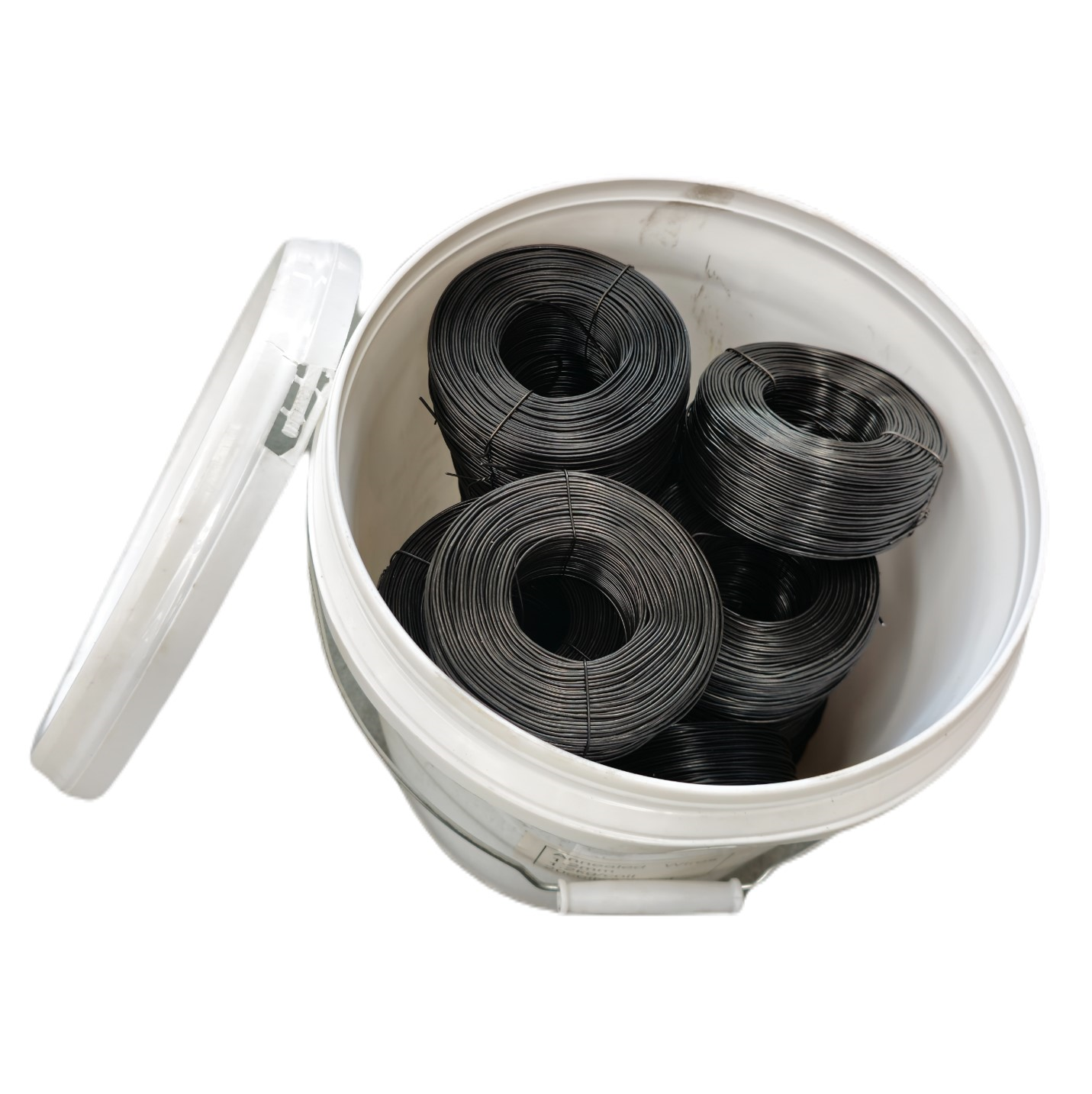 Vlechtdraad Ø1,2mm zwart; per emmer á 25kg