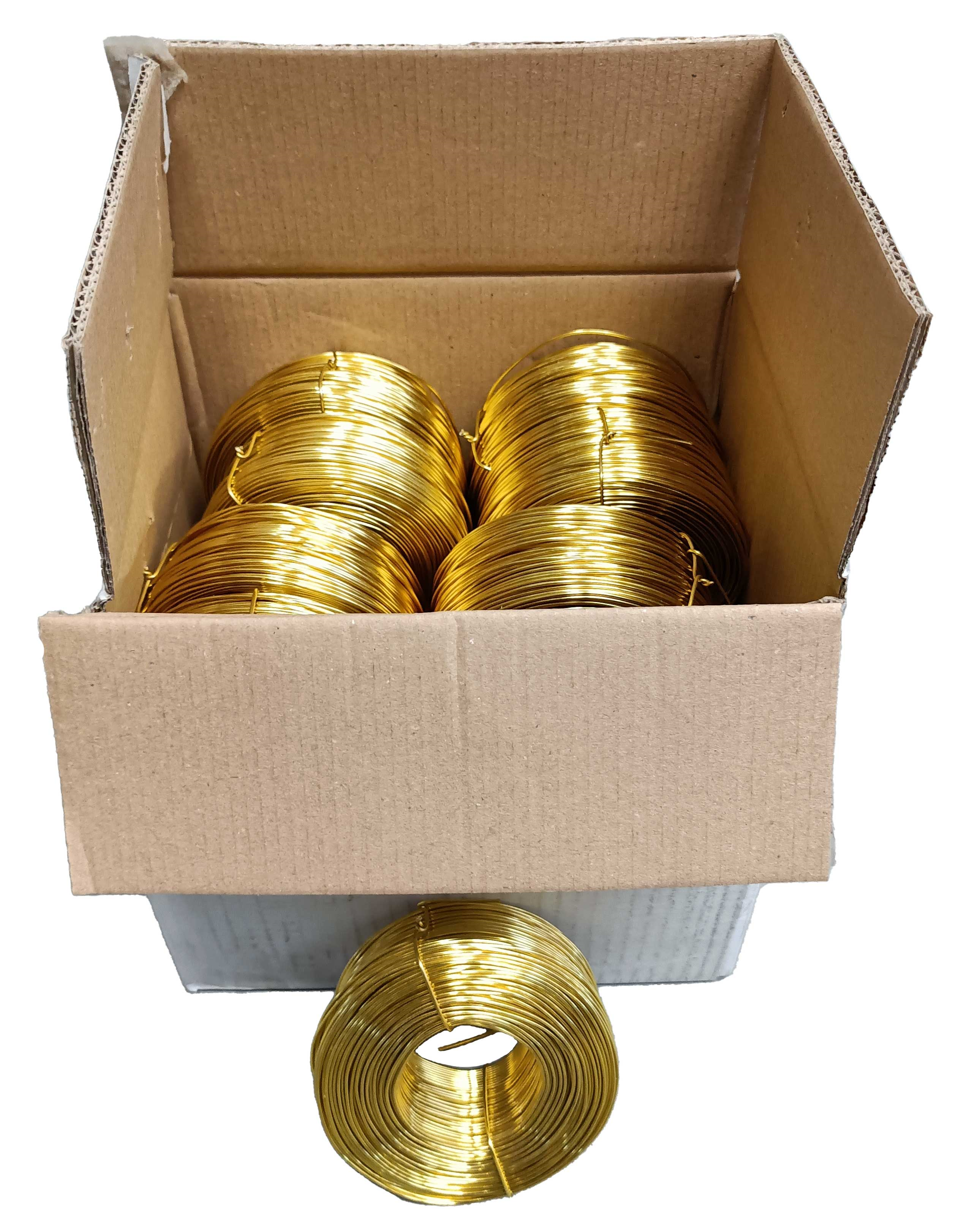 Vlechtdraad Ø1.2mm messing, A-keus; per doos á 20kg