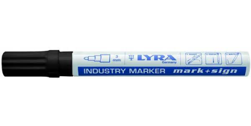 Industry marker 2-4mm schwarz