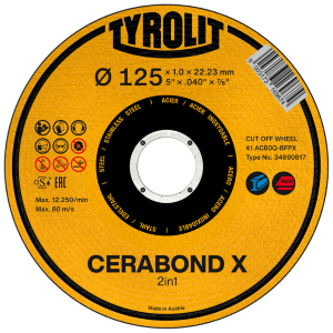 CERABOND-X Naturfaserscheibe für Winkel DISC-N 125 x 22 P 94 N C