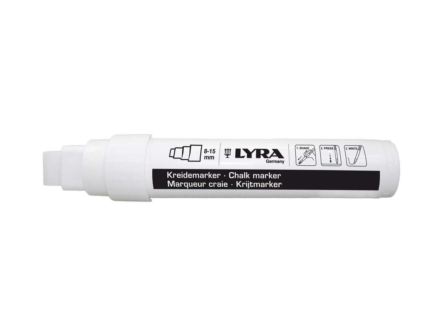 LYRA Kreidemarker 8-15 mm Weiß