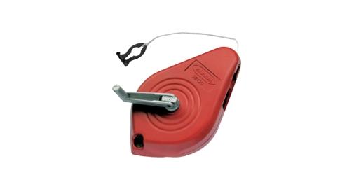 Slaglijnkoord 15 meter in rood huis