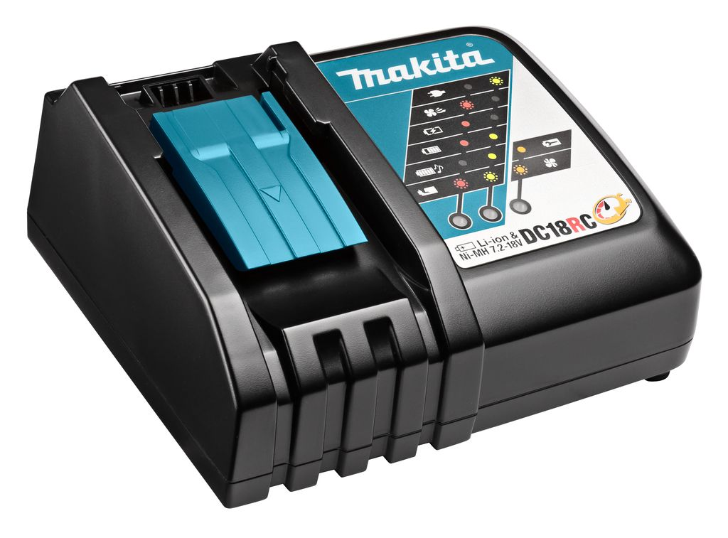 Acculader voor zaagmachine